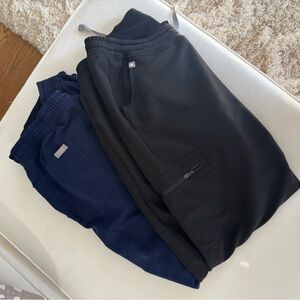 Black and Navy Figs Maternity Joggers